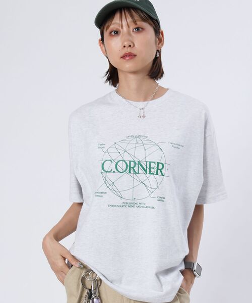 FFEIN(フェイン)の「【FFEIN(フェイン)】サークルアート線画プリントTシャツツ/ Tシャツ クルーネック 半袖 プリント サークルロゴ(Tシャツ/カットソー・メンズ・ブラック/ホワイト/ブラウン/イエロー/ネイビー/アッシュグレー/ライトブルー・SMALL/MEDIUM/LARGE)」の14枚目の写真