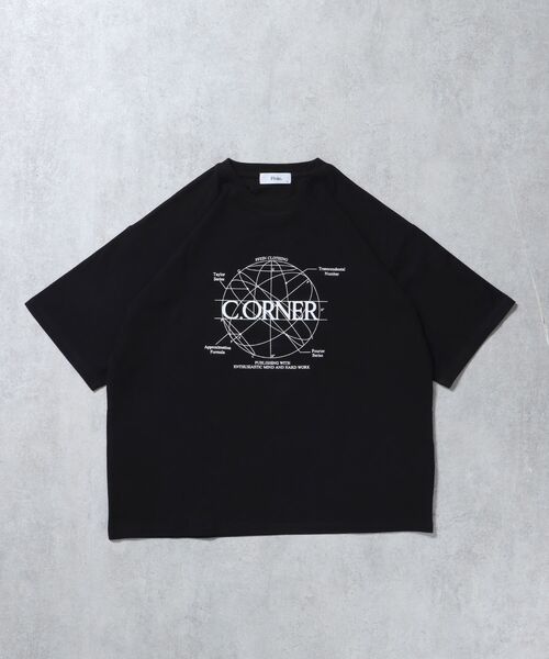 FFEIN(フェイン)の「【FFEIN(フェイン)】サークルアート線画プリントTシャツ / 男女兼用 レギュラーサイズ ワンポイント シンプル アートT(Tシャツ/カットソー・メンズ・ブラック/ホワイト/ブラウン/イエロー/ネイビー・SMALL/MEDIUM/LARGE)」の8枚目の写真