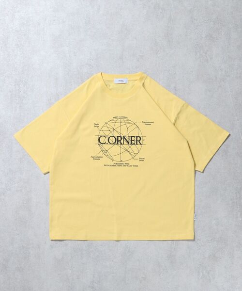 FFEIN（フェイン）】サークルアート線画プリントTシャツ / 男女