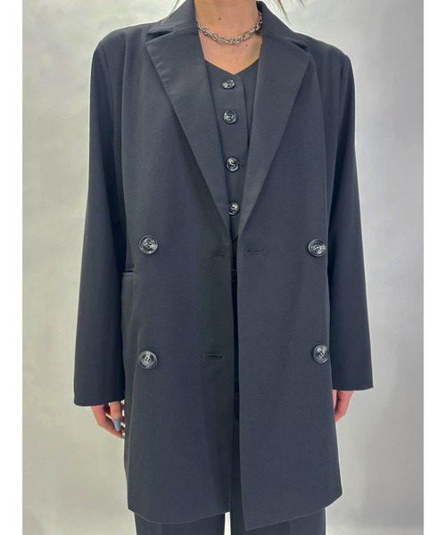 EGOIST（エゴイスト）の「ダブルブレストジャケット（セットアップ・レディース・ベージュ/ブラック/グレー・FREE）」の21枚目の写真