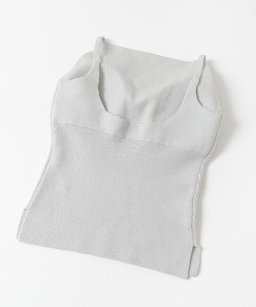 THE GOODLAND MARKET(ザグッドランドマーケット)の「nakes Cotton Silk Halter Tank(タンクトップ・レディース・ブラック系その他/ライトグレー/オレンジ・1)」の5枚目の写真