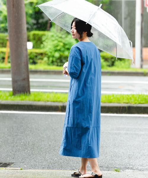 EKAL(エカル)の「『撥水/UVカット/UR TECH』 ナイロンタッサーワンピース(ワンピース・レディース・ネイビー/グレー/ブルー/ベージュ系その他/ブラウン・ONE)」の5枚目の写真