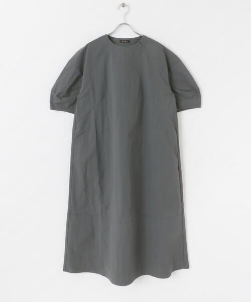 EKAL(エカル)の「『撥水/UVカット/UR TECH』 ナイロンタッサーワンピース(ワンピース・レディース・ネイビー/グレー/ブルー/ベージュ系その他/ブラウン・ONE)」の19枚目の写真