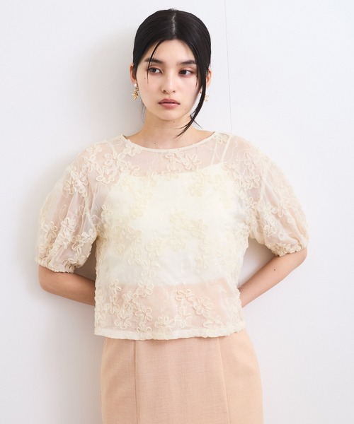 VIS（ビス）の「コード刺繍シアープルオーバー（Tシャツ/カットソー・レディース・キナリ/ブラック・FREE）」の14枚目の写真