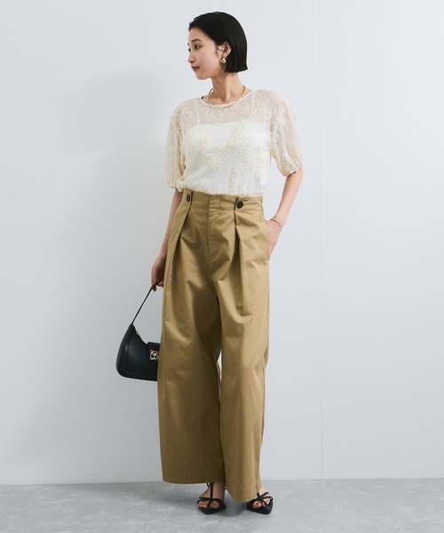 VIS（ビス）の「コード刺繍シアープルオーバー（Tシャツ/カットソー・レディース・キナリ/ブラック・FREE）」の22枚目の写真