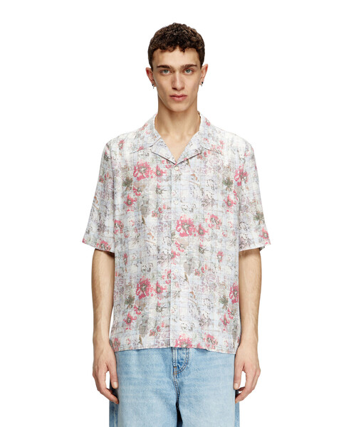 DIESEL（ディーゼル）の「メンズ 半袖シャツ S-LEYS（シャツ/ブラウス・メンズ・ホワイト系その他・44/48/46/50/52/54）」の5枚目の写真