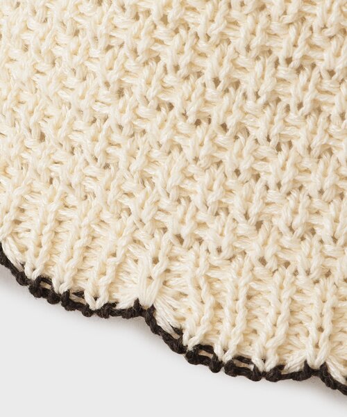 OPAQUE.CLIP(オペークドットクリップ)の「スカラップバケットハット(ハット・レディース・ブラック/オフホワイト・00)」の7枚目の写真