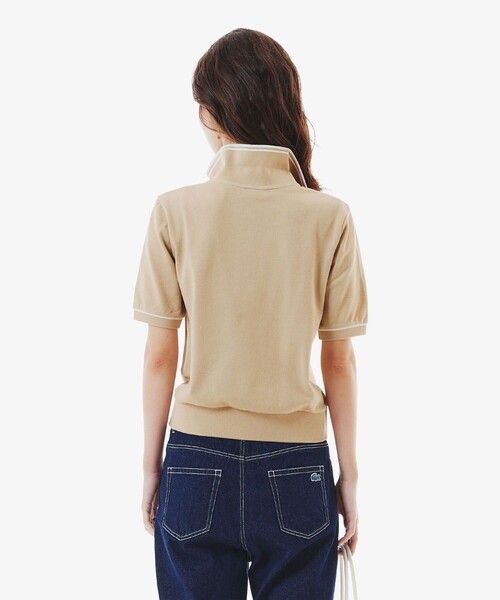 セール】スキッパーネックポロシャツ（ポロシャツ）｜LACOSTE
