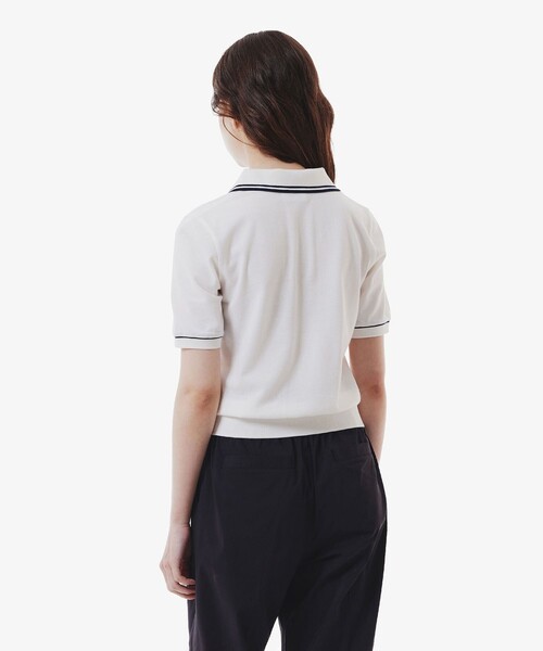 セール】スキッパーネックポロシャツ（ポロシャツ）｜LACOSTE