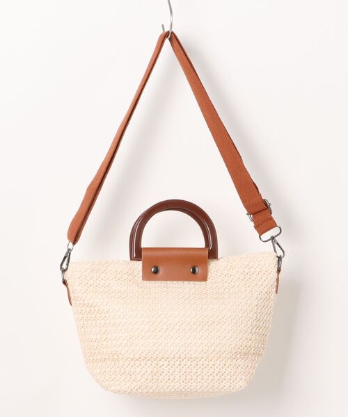 Ritzy(リッツィー)の「2way 配色切り替えかごショルダーバッグ ハンドバッグ(かごバッグ・レディース・ベージュ/アイボリー・FREE)」の13枚目の写真