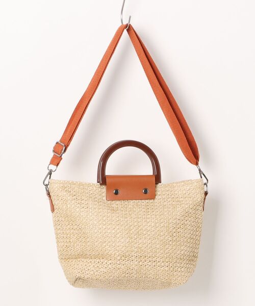 Ritzy(リッツィー)の「2way 配色切り替えかごショルダーバッグ ハンドバッグ(かごバッグ・レディース・ベージュ/アイボリー・FREE)」の7枚目の写真