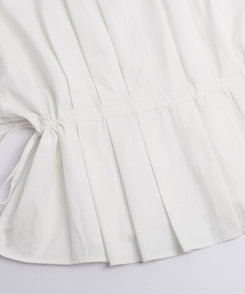 AMELY（エミリー）の「ドロストリボン プリーツヘムブラウス（シャツ/ブラウス・レディース・ブラック/ホワイト・フリー）」の11枚目の写真