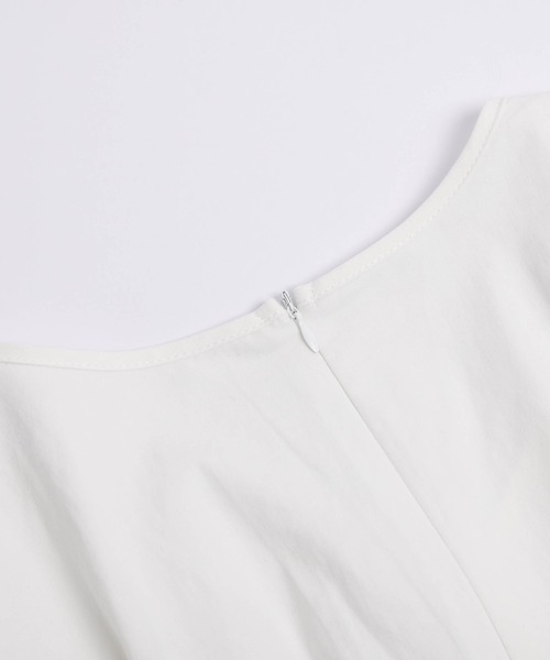 AMELY（エミリー）の「ドロストリボン プリーツヘムブラウス（シャツ/ブラウス・レディース・ブラック/ホワイト・フリー）」の13枚目の写真