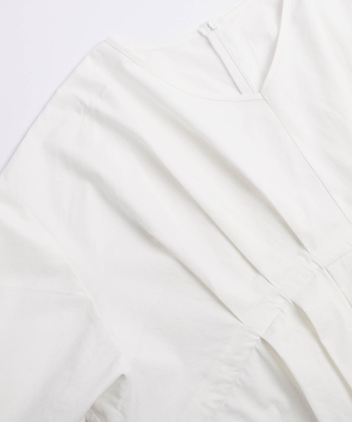 AMELY（エミリー）の「ドロストリボン プリーツヘムブラウス（シャツ/ブラウス・レディース・ブラック/ホワイト・フリー）」の19枚目の写真