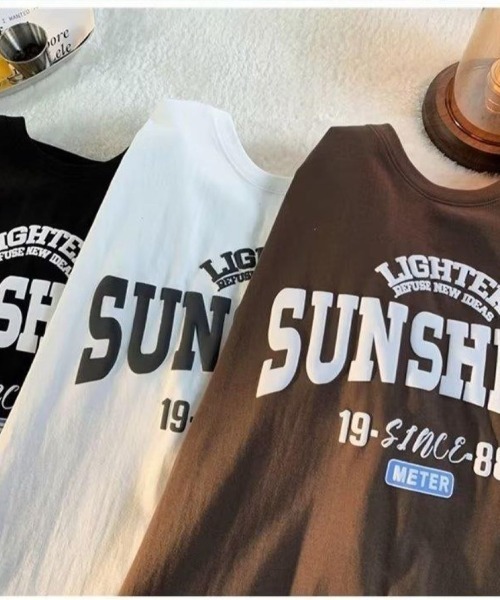 LETee(レティー)の「ビッグシルエットロゴプリントティーシャツ(Tシャツ/カットソー・レディース・グリーン/ブラック/ホワイト・FREE)」の8枚目の写真