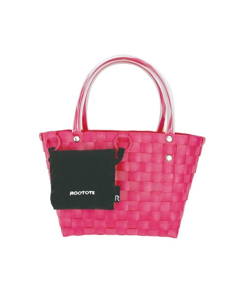 ROOTOTE（ルートート）の「ルートート / SC.ベビールー.バスケット-B（かごバッグ・レディース・ピンク/アイボリー/ブラック・FREE）」の4枚目の写真
