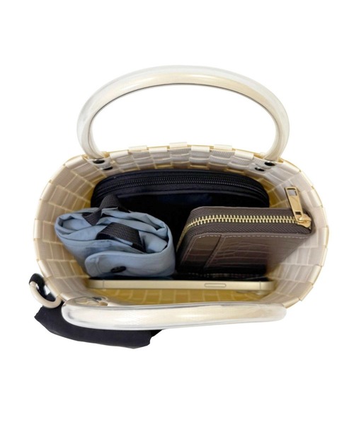 ROOTOTE（ルートート）の「ルートート / SC.ベビールー.バスケット-B（かごバッグ・レディース・ピンク/アイボリー/ブラック・FREE）」の12枚目の写真