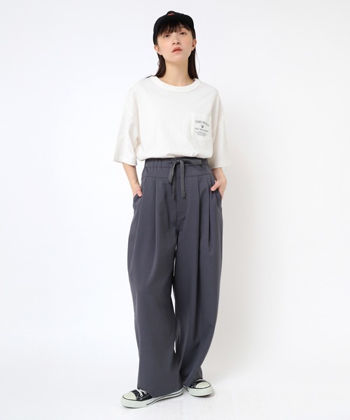 URCH RNA(アーチ アールエヌエー)の「R4325 コックさんのイージースラックスパンツ(その他パンツ・レディース・グレイッシュベージュ/チャコールグレー/グリーン・FREE)」の16枚目の写真