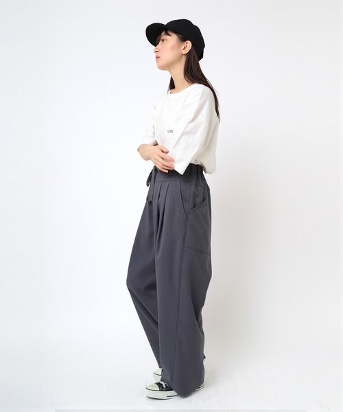 URCH RNA(アーチ アールエヌエー)の「R4325 コックさんのイージースラックスパンツ(その他パンツ・レディース・グレイッシュベージュ/チャコールグレー/グリーン・FREE)」の15枚目の写真
