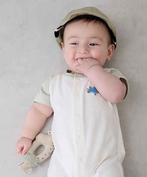 petit main（プティマイン）の「恐竜ラトル（その他ベビー用品・キッズ・サックスブルー/ライトグリーン・F）」の3枚目の写真