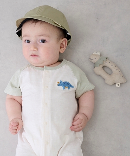 petit main（プティマイン）の「恐竜ラトル（その他ベビー用品・キッズ・サックスブルー/ライトグリーン・F）」の4枚目の写真