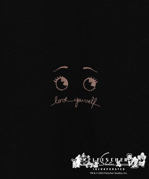 LEPSIM(レプシィム)の「【BETTY BOOP(TM)】プリントリンガーT 327016(Tシャツ/カットソー・レディース・ブラック/アイボリー・FREE)」の10枚目の写真