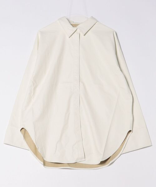 DURAS（デュラス）の「フェイクレザーシャツ（シャツ/ブラウス・レディース・オフホワイト/ブラック/パープル・SMALL/MEDIUM）」の20枚目の写真