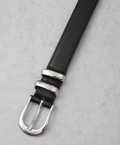 NANO universe（ナノユニバース）の「日本製 ヴィンテージライク ミニマルウエスタンベルト（ベルト・メンズ・ブラック/ブラウン・FREE）」の6枚目の写真