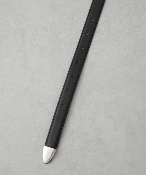 NANO universe（ナノユニバース）の「日本製 ヴィンテージライク ミニマルウエスタンベルト（ベルト・メンズ・ブラック/ブラウン・FREE）」の4枚目の写真