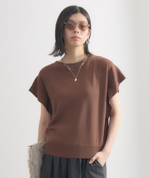 Paradise Picnic(パラダイスピクニック)の「脇見え防止ニット(ニット/セーター・レディース・ブラック/ホワイト/ブルー/レッド/ブラウン/グリーン・FREE)」の4枚目の写真