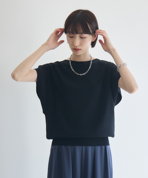 Paradise Picnic(パラダイスピクニック)の「脇見え防止ニット(ニット/セーター・レディース・ブラック/ホワイト/ブルー/レッド/ブラウン/グリーン・FREE)」の7枚目の写真