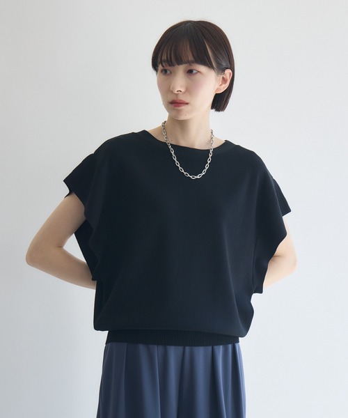 Paradise Picnic(パラダイスピクニック)の「脇見え防止ニット(ニット/セーター・レディース・ブラック/ホワイト/ブルー/レッド/ブラウン/グリーン・FREE)」の9枚目の写真
