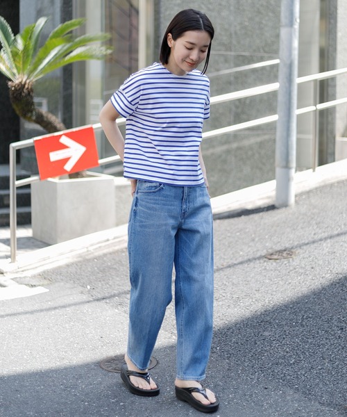 SPORTMAX「MEDICEA」クロップド丈コットンデニムパンツ BEATJIVE クロップドパンツ メンズ デニムパンツ アンクルパンツ