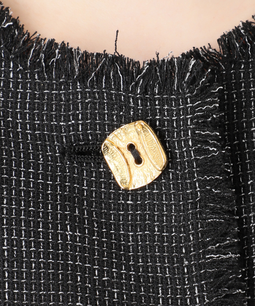 セール】《SP》TWEEDドルマンジャケット（ノーカラージャケット