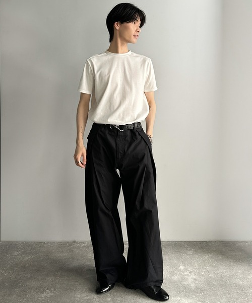 Classical Origin（クラシカルオリジン）の「《Haruto×クラシカルオリジンコラボ》Utility SlimFit T-Shirt/ユーティリティスリムフィットTシャツ（Tシャツ/カットソー・メンズ・ブラック/オフホワイト/チャコールグレー・LARGE/SMALL/MEDIUM）」の10枚目の写真