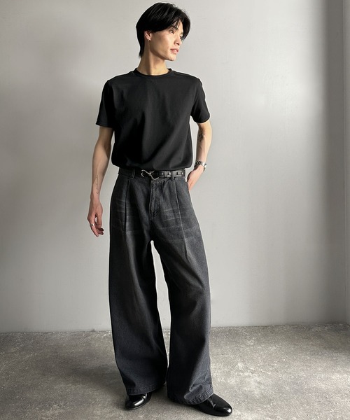 Classical Origin（クラシカルオリジン）の「《Haruto×クラシカルオリジンコラボ》Utility SlimFit T-Shirt/ユーティリティスリムフィットTシャツ（Tシャツ/カットソー・メンズ・ブラック/オフホワイト/チャコールグレー・LARGE/SMALL/MEDIUM）」の15枚目の写真