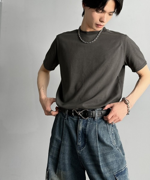 Classical Origin（クラシカルオリジン）の「《Haruto×クラシカルオリジンコラボ》Utility SlimFit T-Shirt/ユーティリティスリムフィットTシャツ（Tシャツ/カットソー・メンズ・ブラック/オフホワイト/チャコールグレー・LARGE/SMALL/MEDIUM）」の16枚目の写真