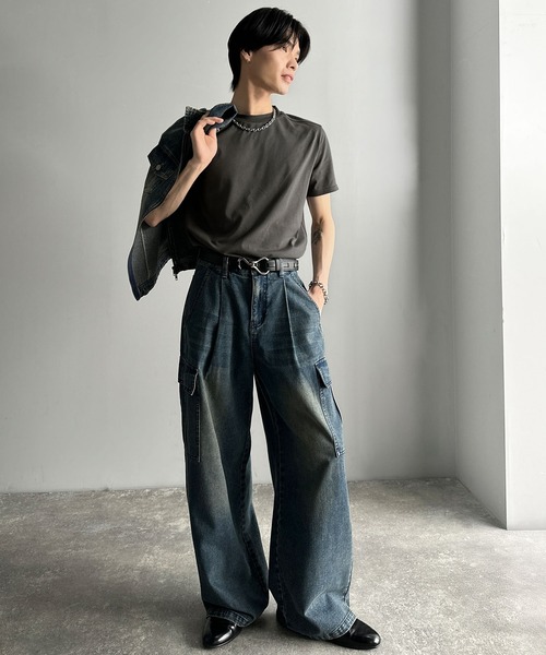 Classical Origin（クラシカルオリジン）の「《Haruto×クラシカルオリジンコラボ》Utility SlimFit T-Shirt/ユーティリティスリムフィットTシャツ（Tシャツ/カットソー・メンズ・ブラック/オフホワイト/チャコールグレー・LARGE/SMALL/MEDIUM）」の20枚目の写真