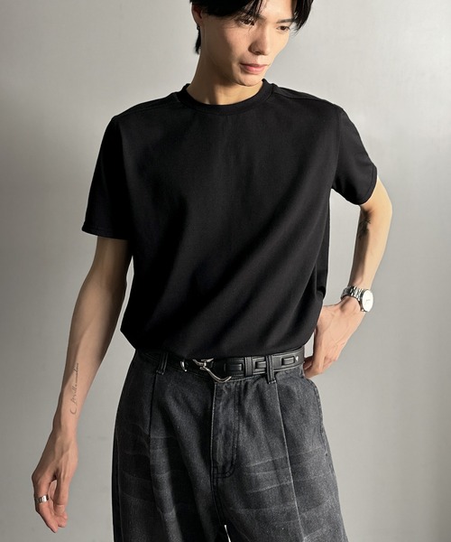 Classical Origin（クラシカルオリジン）の「《Haruto×クラシカルオリジンコラボ》Utility SlimFit T-Shirt/ユーティリティスリムフィットTシャツ（Tシャツ/カットソー・メンズ・ブラック/オフホワイト/チャコールグレー・LARGE/SMALL/MEDIUM）」の12枚目の写真