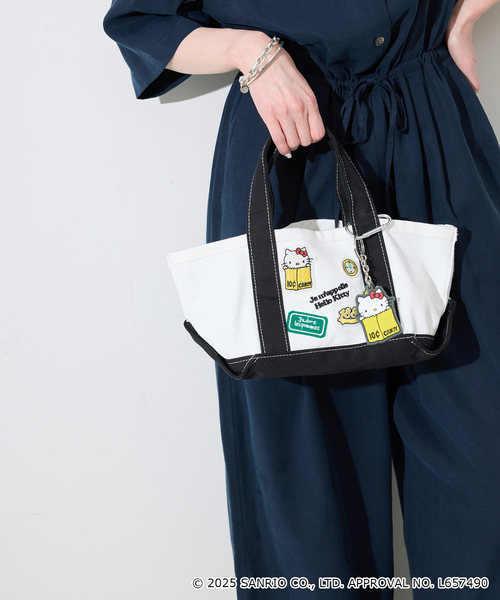 SLOBE IENA（スローブイエナ）の「《一部店舗・WEB限定》Hello Kitty ワッペンランチトートバック（クラッチバッグ・レディース・レッド/ブラック/カーキ・FREE）」の9枚目の写真