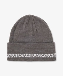 MICHAEL KORS グレー ニット帽 新品】MICHAEL KORS マイケルコース ニット帽 グレー ビー二ー
