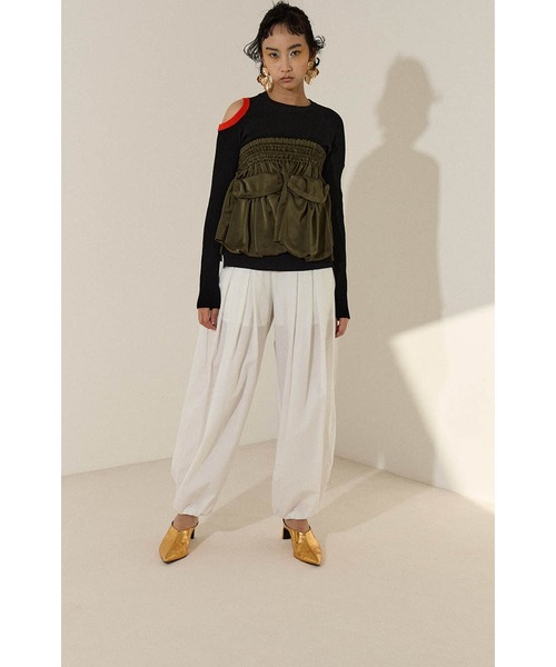 CIRCLE CUT KT TOP（ニット/セーター）｜OMMO（オーエムエムオー）の  