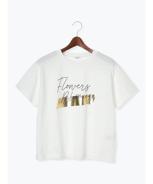 セール】【接触冷感】箔BIGロゴTシャツ（Tシャツ/カットソー