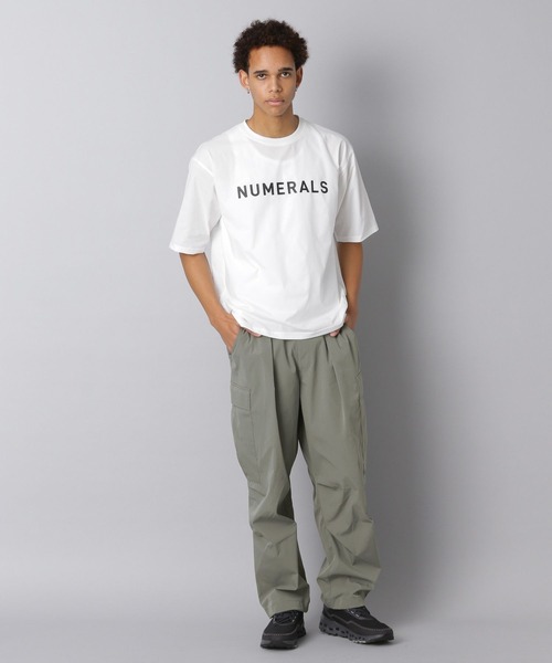 NUMERALS(ヌメラルズ)の「【NUMERALS】ストレッチロゴTEE(Tシャツ/カットソー・メンズ・オフホワイト/ブラック/カーキ・SMALL/MEDIUM/LARGE)」の4枚目の写真