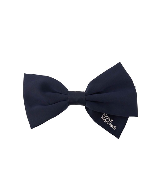 Mardi Mercredi（マルディメクルディ）の「SILK BOW HAIR CLIP（バレッタ/ヘアクリップ・レディース・ブラック/レッド/ピンク/ネイビー/ミント・FREE）」の3枚目の写真