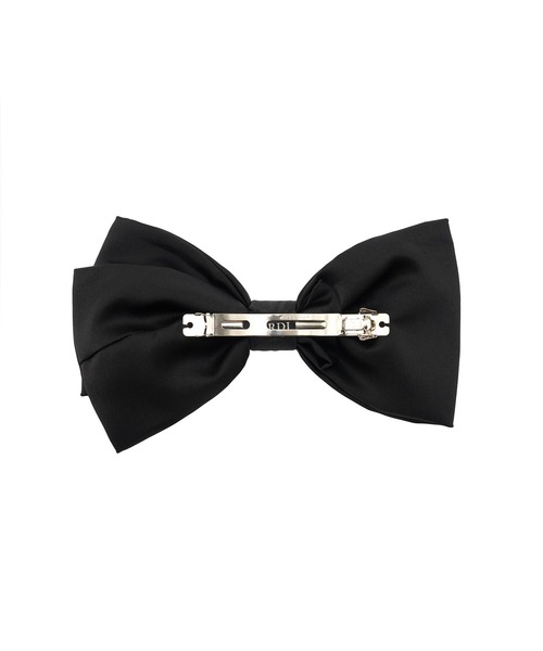 Mardi Mercredi（マルディメクルディ）の「SILK BOW HAIR CLIP（バレッタ/ヘアクリップ・レディース・ブラック/レッド/ピンク/ネイビー/ミント・FREE）」の7枚目の写真