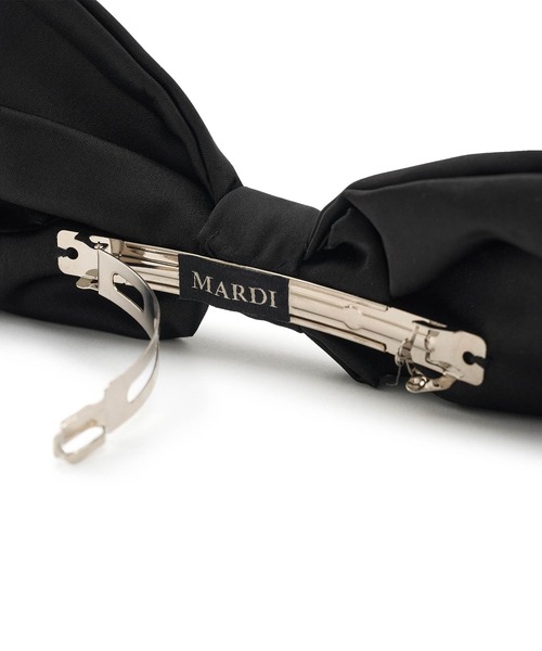 Mardi Mercredi（マルディメクルディ）の「SILK BOW HAIR CLIP（バレッタ/ヘアクリップ・レディース・ブラック/レッド/ピンク/ネイビー/ミント・FREE）」の8枚目の写真