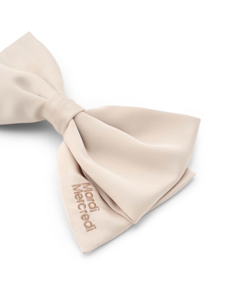 Mardi Mercredi（マルディメクルディ）の「SILK BOW HAIR CLIP（バレッタ/ヘアクリップ・レディース・ブラック/レッド/ピンク/ネイビー/ミント・FREE）」の9枚目の写真