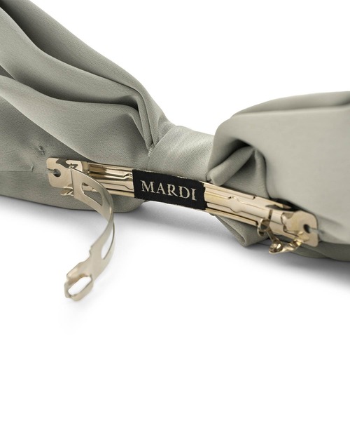Mardi Mercredi（マルディメクルディ）の「SILK BOW HAIR CLIP（バレッタ/ヘアクリップ・レディース・ブラック/レッド/ピンク/ネイビー/ミント・FREE）」の14枚目の写真