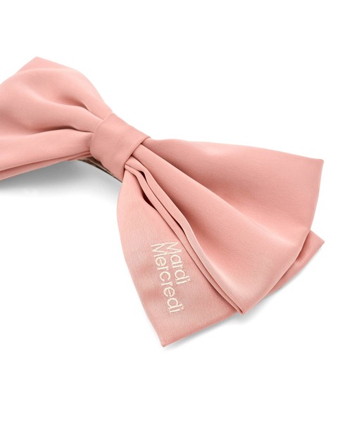 Mardi Mercredi（マルディメクルディ）の「SILK BOW HAIR CLIP（バレッタ/ヘアクリップ・レディース・ブラック/レッド/ピンク/ネイビー/ミント・FREE）」の18枚目の写真